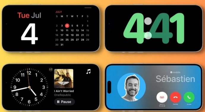 合江苹果手机维修分享iOS17横屏充电待机显示有什么好处 